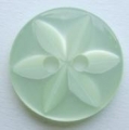 100 x 11mm Star Center Light Green Sewing Buttons