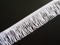 Charleston Dress Loop Tassel Fringe 2 Inch White