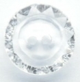 15mm Crystal Pattern Clear Sewing Button
