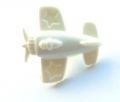 Novelty Button Aeroplane Cream 15mm