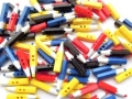 100 Novelty Buttons Mixed Pencils 25mm