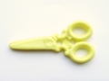 100 Novelty Buttons Scissors Lemon 34mm