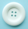 39mm Large 4 Hole Sewing Button White