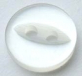 10mm Fisheye White Sewing Button