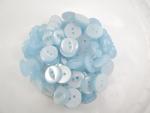 100 x 11mm Fisheye Light Blue Sewing Buttons