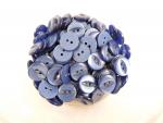 100 x 11mm Fisheye Royal Blue Sewing Buttons