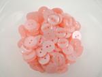 100 x 11mm Fisheye Pink Sewing Buttons