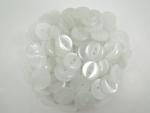 100 x 14mm Fisheye White Sewing Buttons