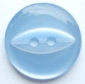 17mm Fisheye Aqua Blue Sewing Button