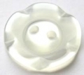 11mm Winegum White Sewing Button