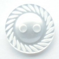 11mm Swirl Edge White Sewing Button