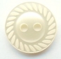 14mm Swirl Edge Cream Sewing Button