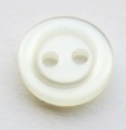 10mm White Ring Edge Sewing Button