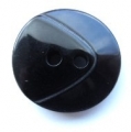 17mm Chunky Two Tone Black Sewing Button