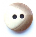 17mm Chunky Two Tone Brown Sewing Button