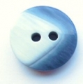 17mm Chunky Two Tone Blue Sewing Button