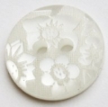 15mm Flower White Sewing Button