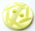 11mm Hexagon Top Lemon Sewing Button