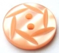 15mm Hexagon Top Peach Sewing Button