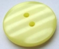 15mm Shadow Stripe Lemon Sewing Button