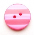 15mm Shadow Stripe Cerise Sewing Button