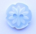 13mm Cutout Daisy Light Blue Sewing Button
