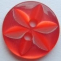 14mm Star Center Red Sewing Button