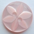 100 x 14mm Star Center Pink Sewing Buttons