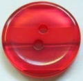 12mm Stripe Red Sewing Button