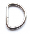 Metal D Ring Silver 19mm