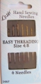 Easy Threading Sewing Needles Size 4-8