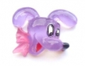 Card Making Craft Button Dog Head Lilac 16mm