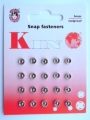 Poppers Snap Fasteners Silver 5mm Size 000