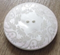 44mm Large Floral Cream Button