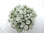 200 X 12mm Dome Pearl Green Shank Sewing Buttons