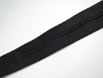 Black Piping Cord Folded Flat Elastic 40mm
