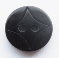 10mm Star Pattern Black Sewing Button
