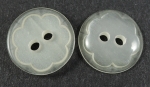13mm Clear Ivory Flower Sewing Button
