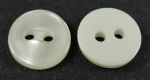 10mm Shadow Stripe Fisheye Ivory White Sewing Button