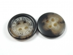 17mm BARBOUR Aran Brown Sewing Button 4 Hole