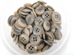 100 x 16mm Brown Sewing Buttons 4 Hole