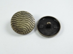 12mm Wavy Brass Shank Metal Button
