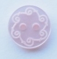 10mm Pink Pattern Sewing Button