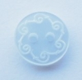 10mm Light Blue Pattern Sewing Button