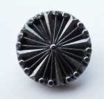 23mm Black Silver Shank Sewing Button