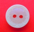 11mm Flower Centre White Sewing Button
