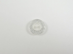 Clear Glitter Edge Sewing Button 13mm