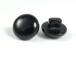 11mm Plain Black Shank Sewing Button