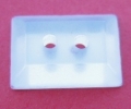 Rhinestone Sewing Button Rectangle 14mm