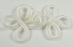 Ivory Frog Fasteners Clasp 35mm Fabric 2 Piece Set